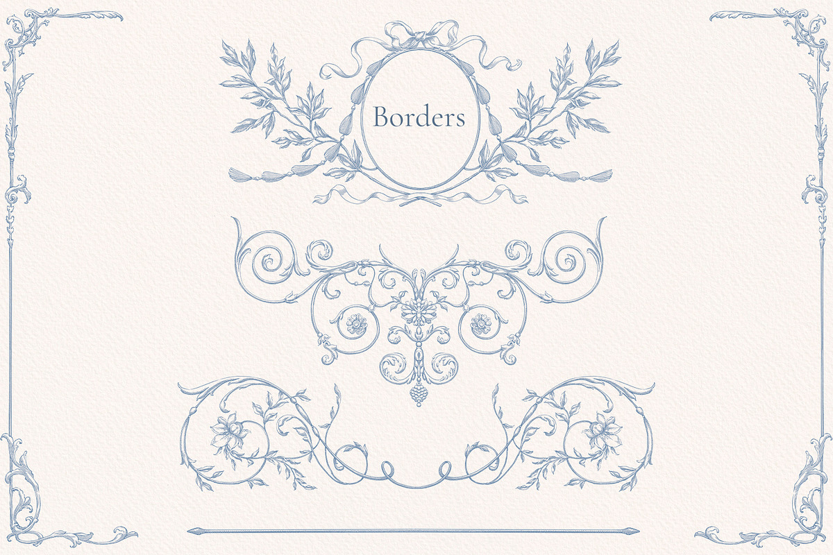 Ornate baroque Clip art, a Decorative Illustration by Ekaproeka (Photo 4 of 6)