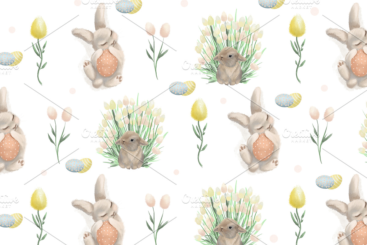 Happy Easter Clip Art Bundle, an Illustration by Lillias Faye (Photo 6 of 12)