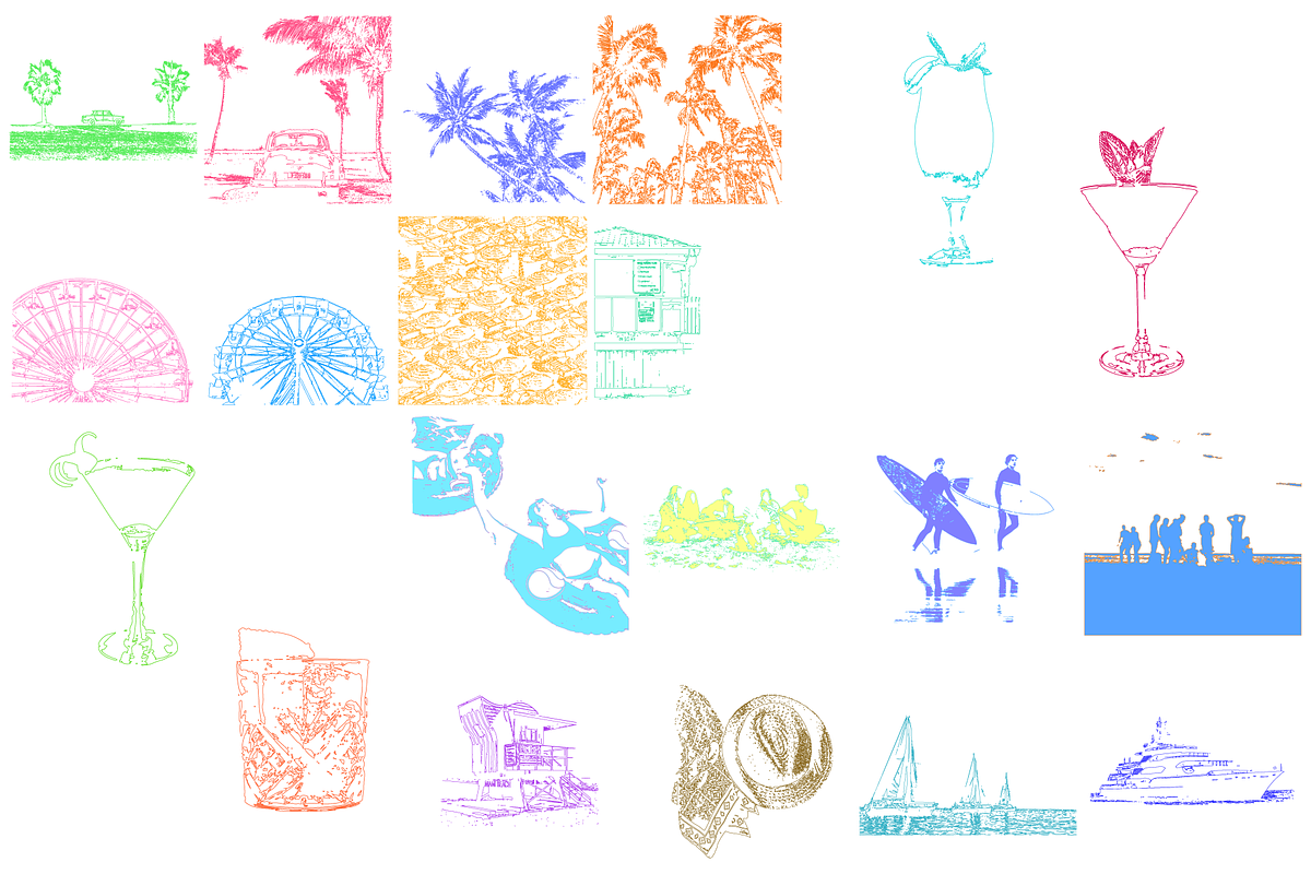 Summer Is Summering | Vector Art, a Decorative Illustration by teenyweenyday (Photo 2 of 5)