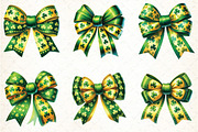 Watercolor St Patrick's Day Bow, an Illustration by DreamCafeArt (Thumbnail 3 of 5)