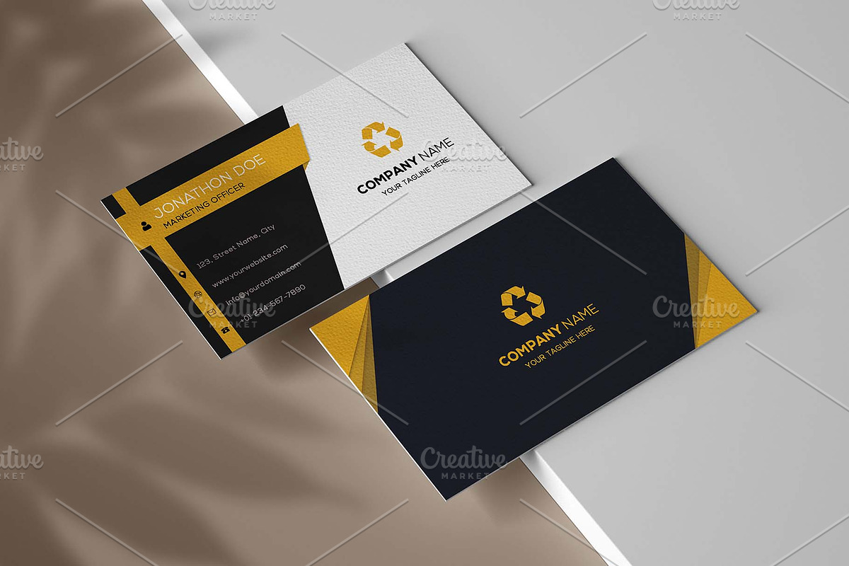 Simple Business Card Design, a Business Card Template by nandinigraphics (Photo 1 of 4)