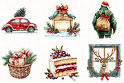 Cozy Winter Christmas Clipart, an Illustration by OK Design (Thumbnail 2 of 5)