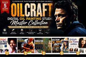 OILCRAFT Digital Oil Painting Studio, an Action Add-On by Studio Retouch