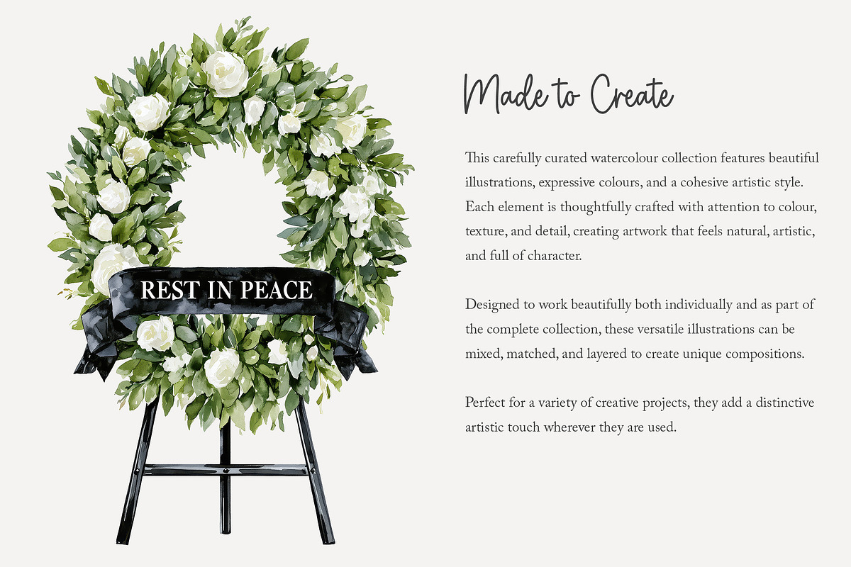 105 Christian funeral clip art, a Person Illustration by Poppy Lane Studio (Photo 7 of 10)