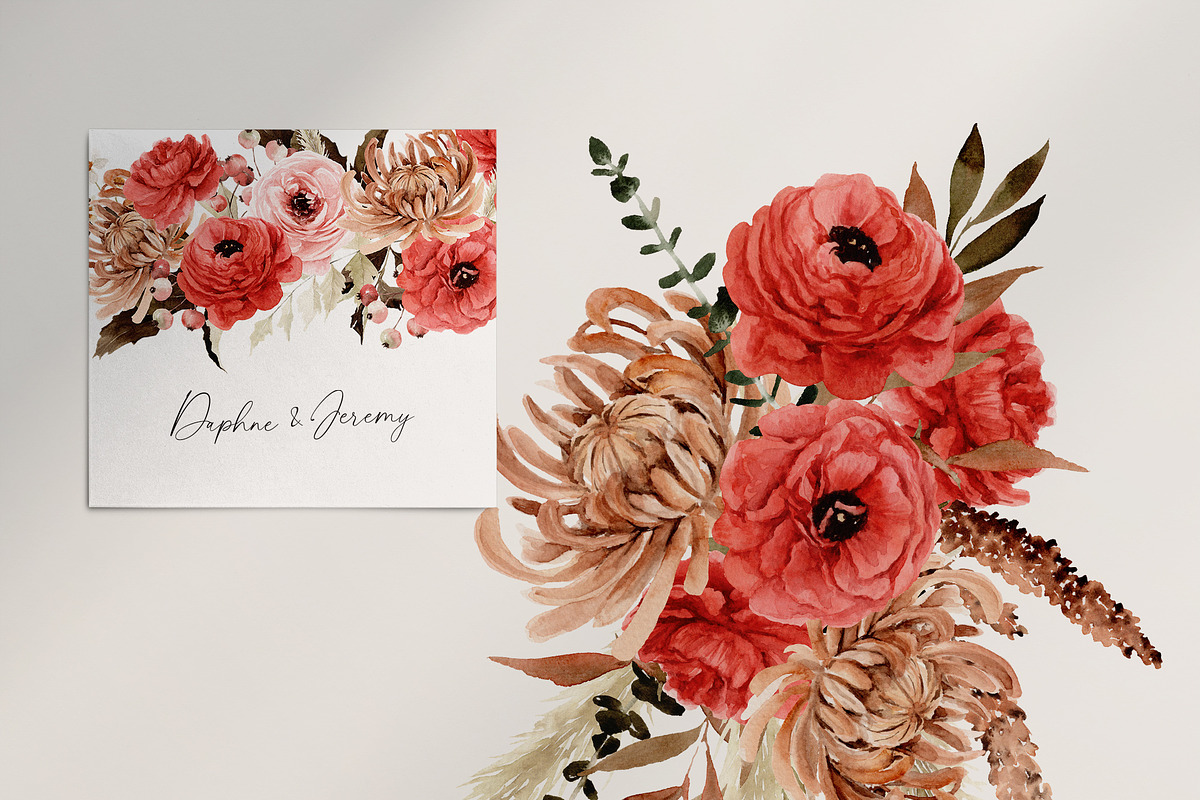 Watercolor flower - Vintage Autumn, an Illustration by Beigetime (Photo 14 of 14)