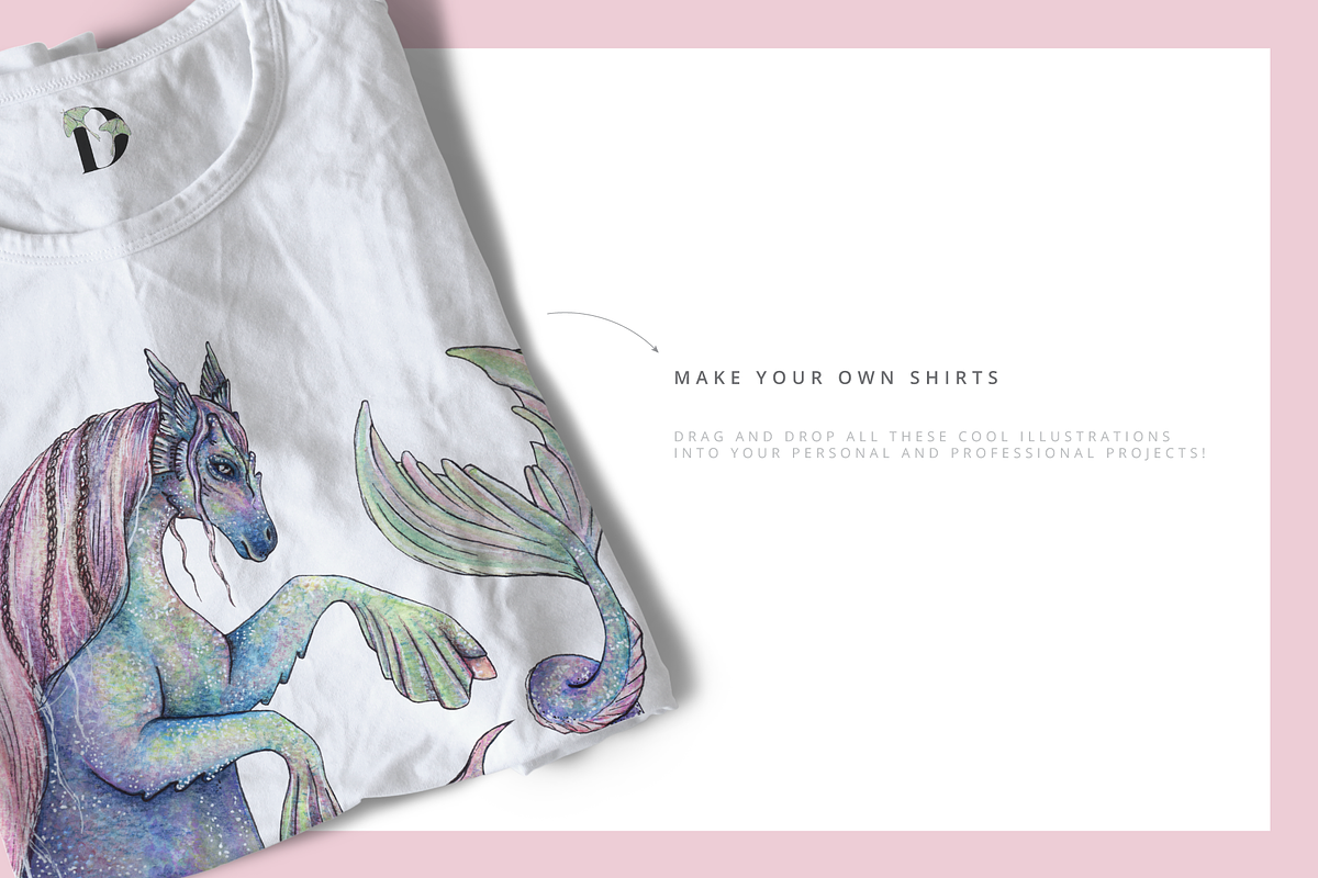 Ethereal Graphic Set & Fonts, an Animal Illustration by Riveros Illustration (Photo 3 of 14)