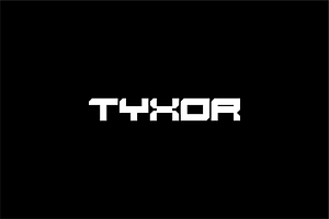 Tyxor - Futuristic Display Font