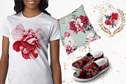 WATERCOLOR BUNDLE Peonies & Roses, an Illustration by ollalya (Thumbnail 19 of 101)