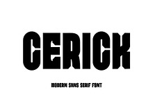 Cerick Modern Sans Serif Font