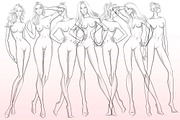 Professional brushes female figure, a Brush Add-On by Elenbushe (Thumbnail 5 of 6)