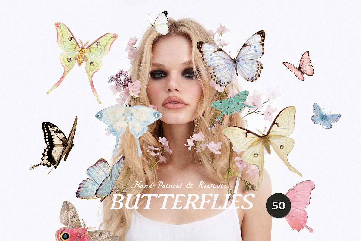 Butterflies Collection, an Object Graphic by Lana Elanor (Photo 1 of 11)