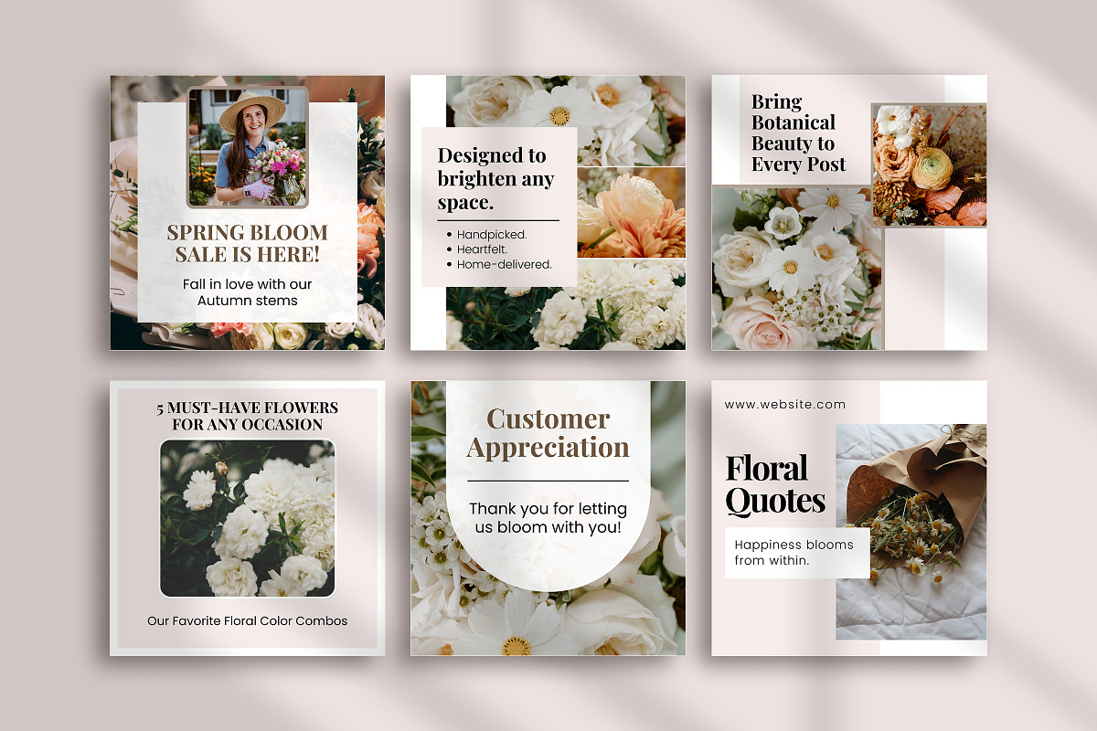 Flower Instagram Canva Social Media preview 2
