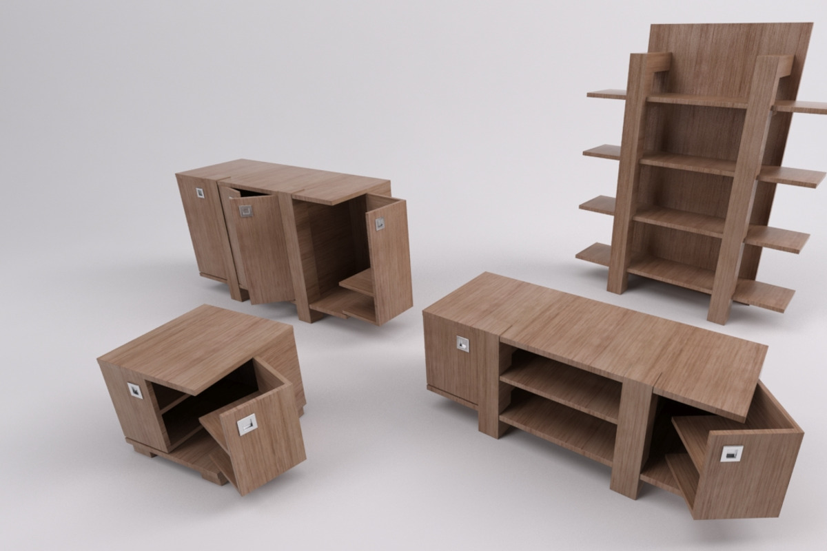 Furniture Set, a Furniture 3D Model by kjpargeterimages (Photo 3 of 5)
