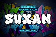 SUXAN - Display Graffiti Style Font, a Font by twinstd (Thumbnail 1 of 10)
