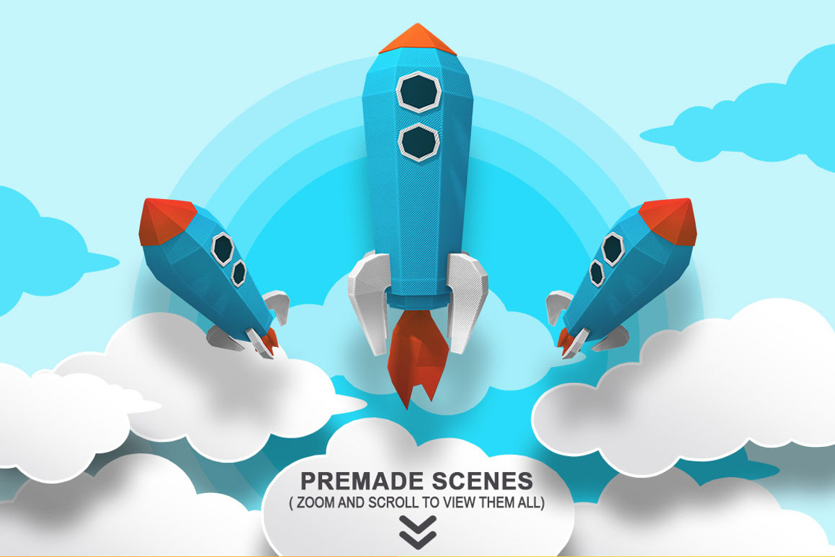 Paper Elements - Scene Generator, an Object Graphic by Free-PSD-Templates (Photo 2 of 4)