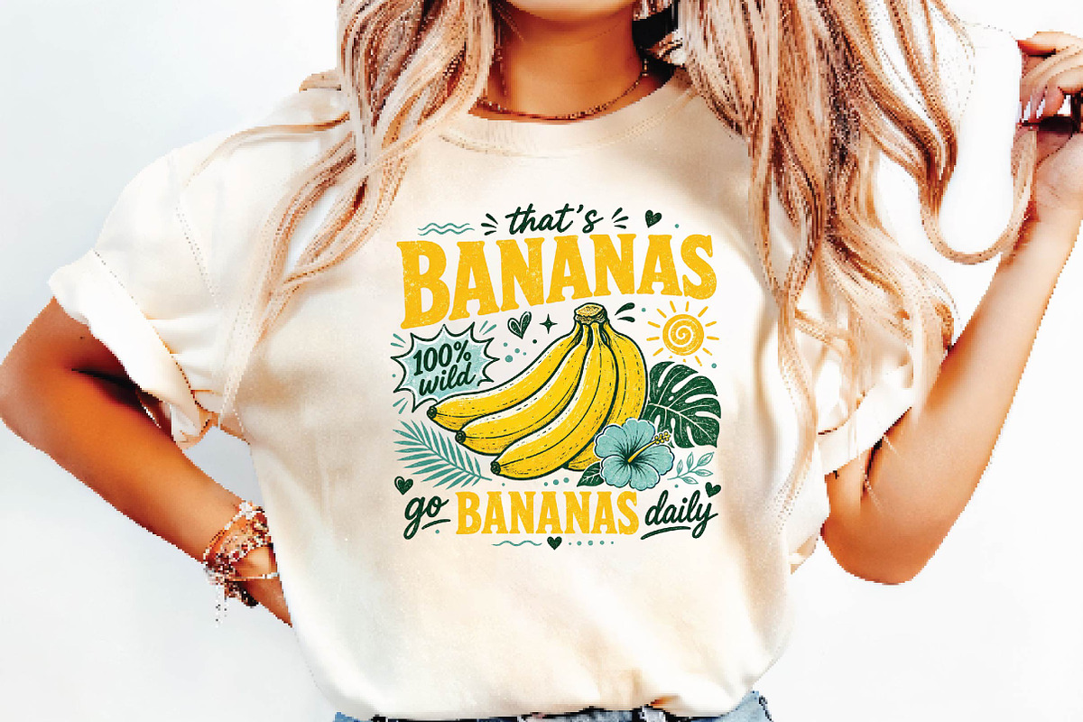 Bananas Daily Sublimation Design, a Seasonal Illustration by DreamPrint404 (Photo 6 of 6)