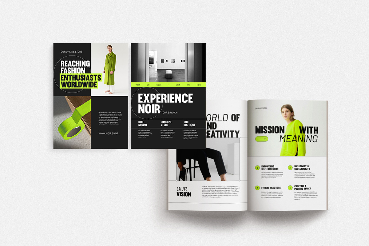 NOIR / Company Profile Ebook, a Social Media Template by Eviory (Photo 5 of 10)