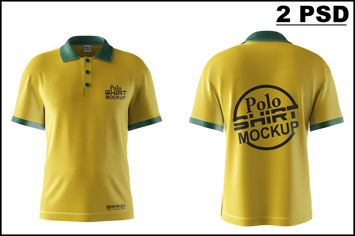 Polo T-shirt Mockup, a Shirt Mockup by mockupbuys (Photo 1 of 6)