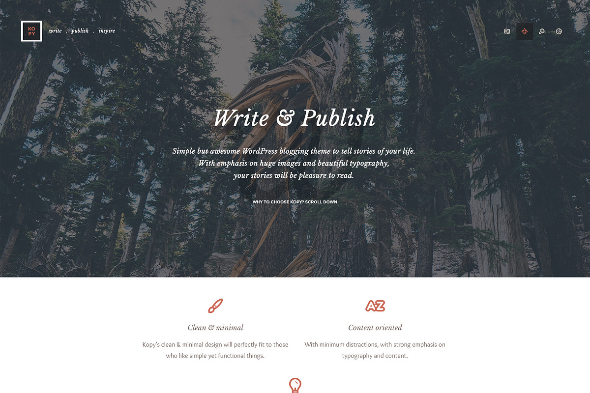 Kopy - Blogging WordPress Theme, a WordPress Template by IshYoBoy (Photo 7 of 9)