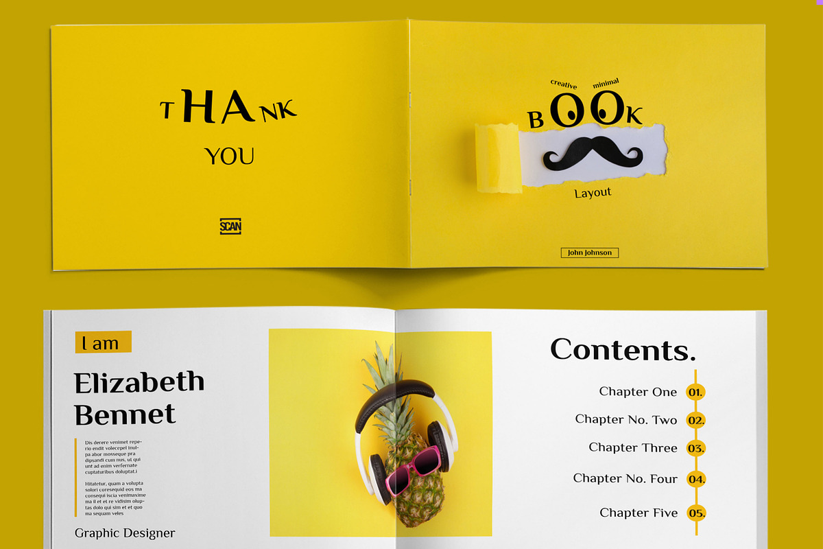 Minimal And Creative Book Layout, a Magazine Template by ContestDesign (Photo 2 of 5)