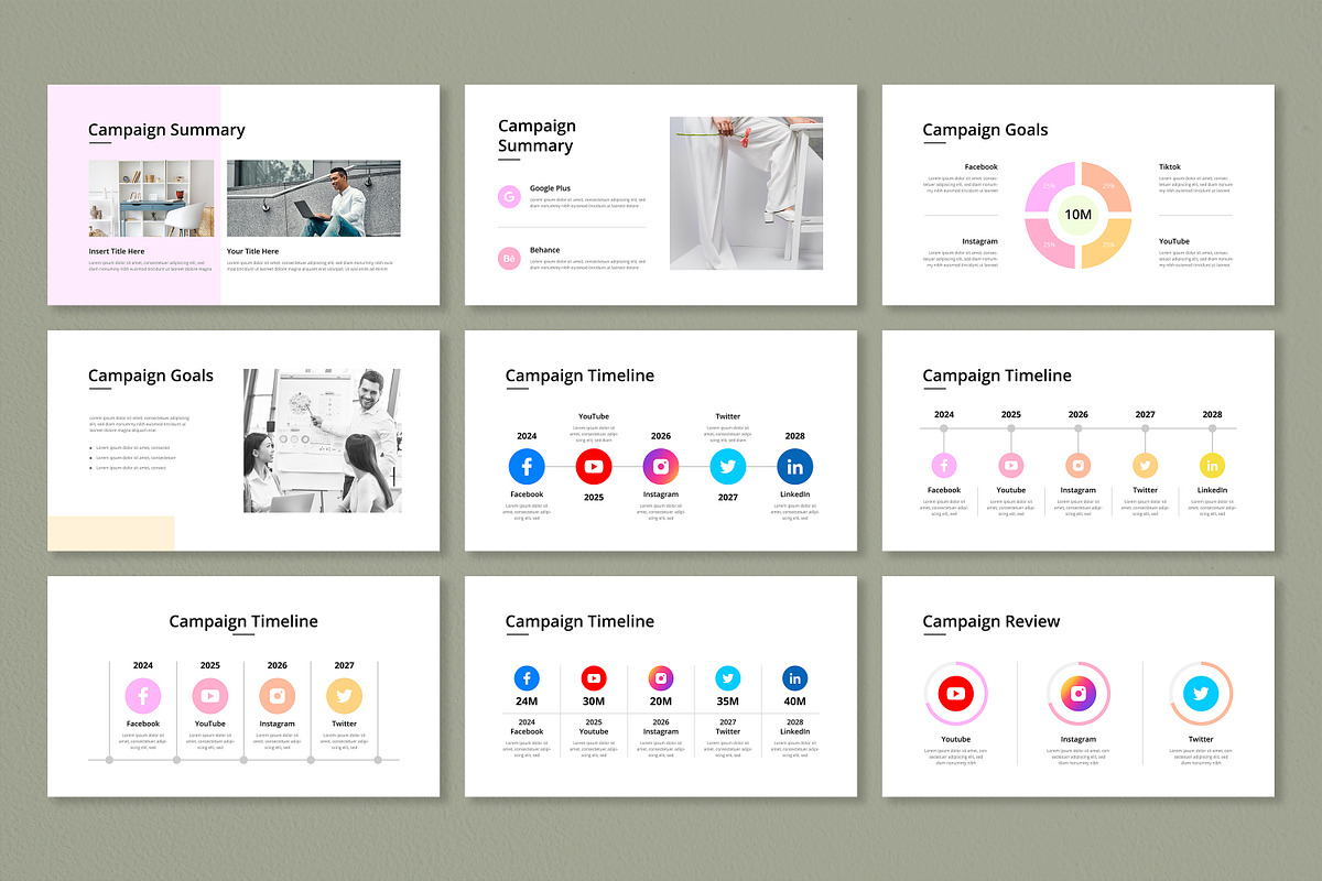 Social Media Marketing Presentation, a Presentation Template by Mighty-Slide (Photo 8 of 18)