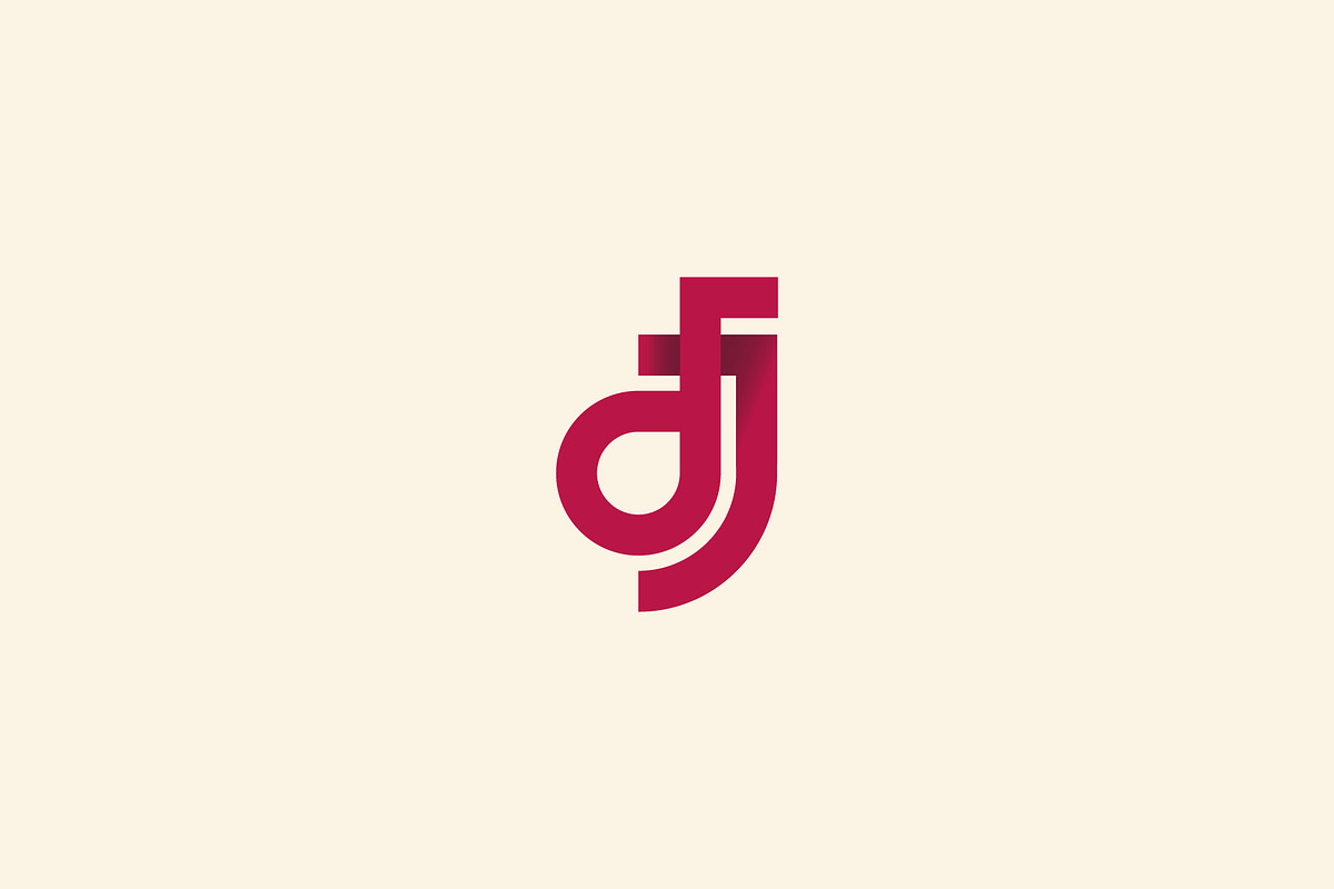letter dj monogram logo design, a Branding & Logo Template by Vectoryzen (Photo 2 of 2)