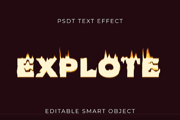 Burning Fire Bold Text Effect preview 2
