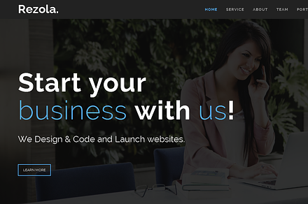 Rezola - Responsive One Page