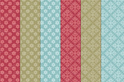 Vintage Christmas Wreath & Patterns, an Illustration by Amanda Ilkov (Thumbnail 5 of 5)