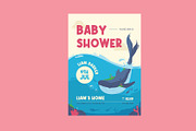 Baby Shower Invitation Sea Theme, a Card Template by Neermana (Thumbnail 3 of 4)