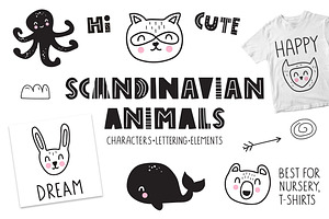 Scandinavian animals Kids collection