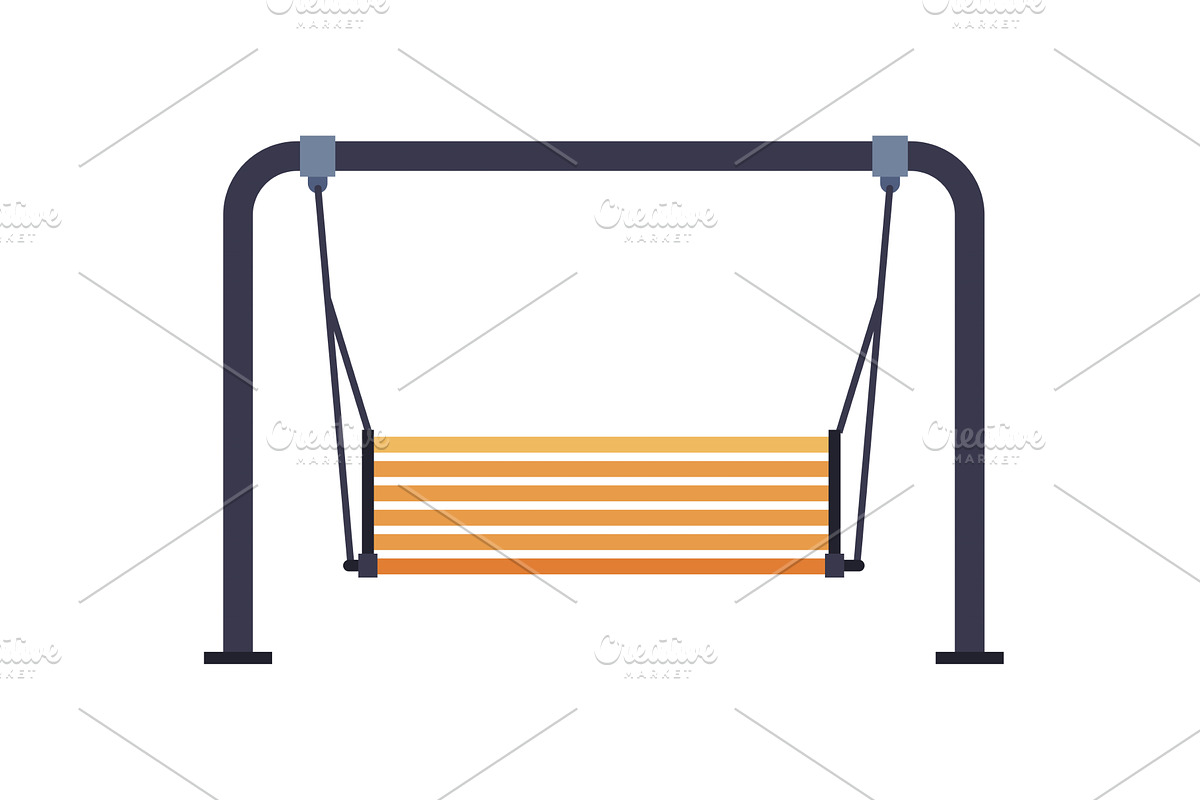 Wooden Swing Bench, Urban, a Sport Illustration by TopVectors