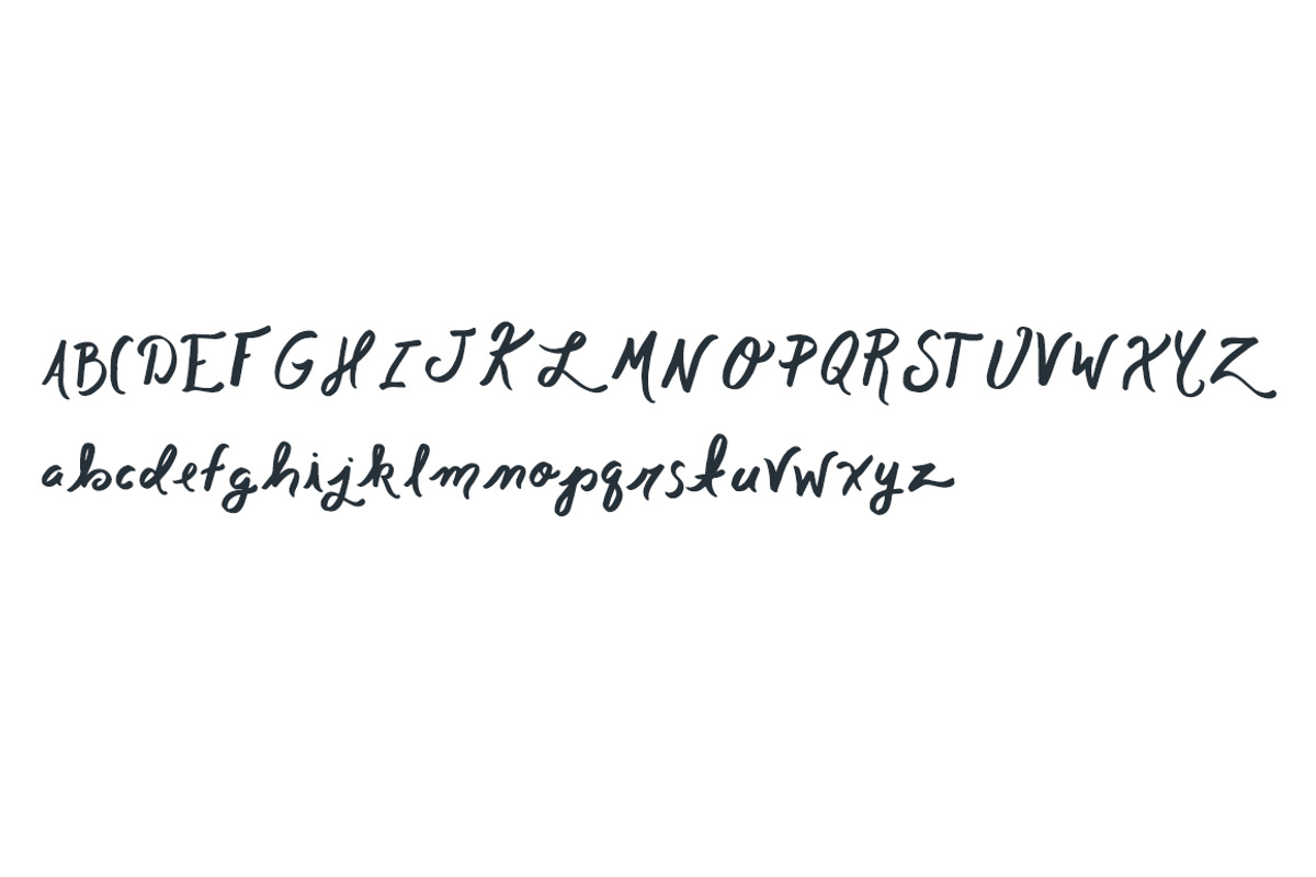 Hung Up - A Script Font preview 4