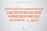 Archive Copperplate Text, a Blackletter Font by Archive Type Fonts (Thumbnail 3 of 3)
