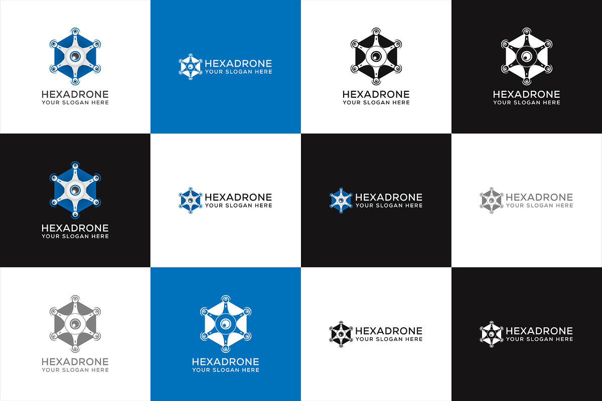 Hexa Drone Camera Logo, a Branding & Logo Template by mumair (Photo 3 of 3)