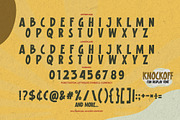 Knockoff - Fun Display Font, a Font by Gassstype (Thumbnail 7 of 9)