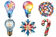Christmas Lights Clipart, an Illustration by Daily.Designs (Thumbnail 4 of 5)