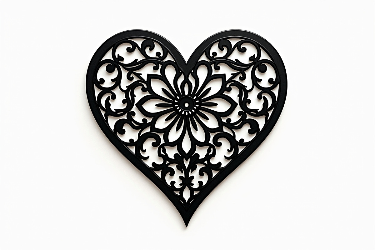 Layered Heart Mandala with Floral, an Illustration by Amazin_art (Photo 5 of 16)