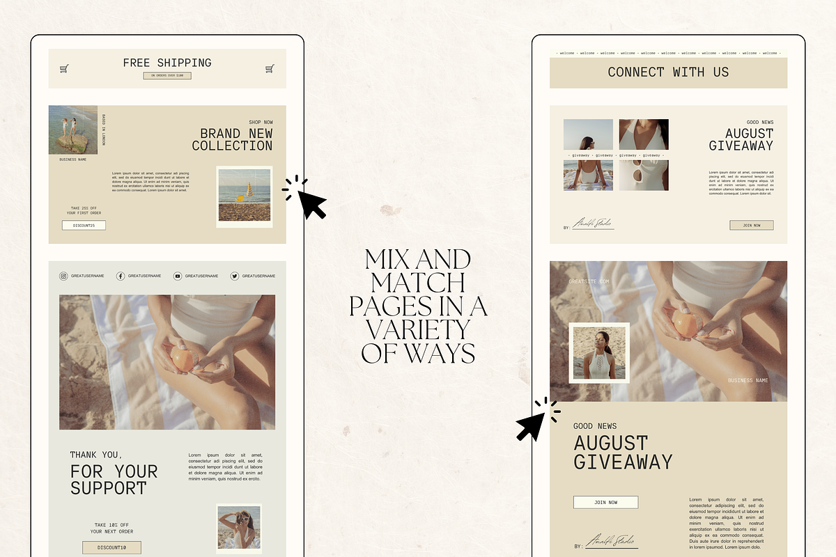 Email Marketing Newsletter Template, an Email Template by Branding Babe Co. (Photo 7 of 9)