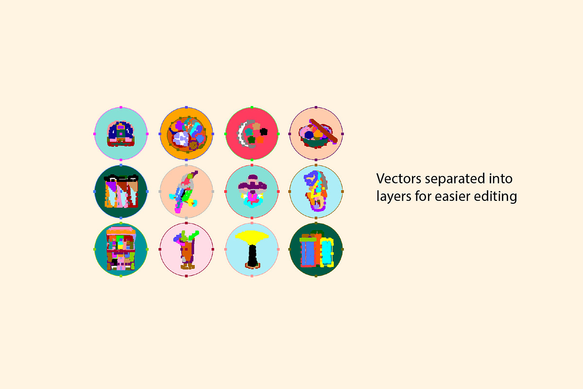 Set of Singaporean Cultural Icons, a Graphic by Goodputty (Photo 2 of 3)