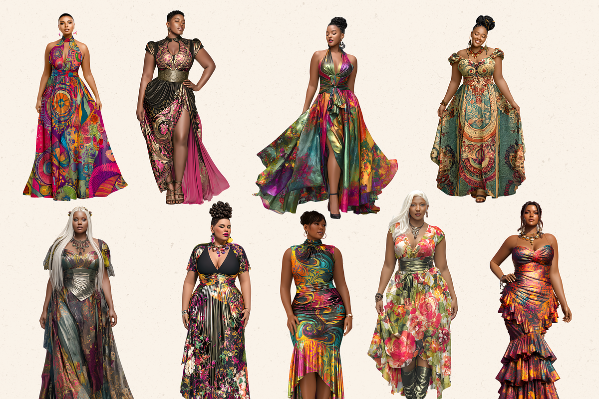 PLUS SIZE DIVAS AFRICAN AMERICAN, a Person Illustration by Daring Digies (Photo 4 of 11)