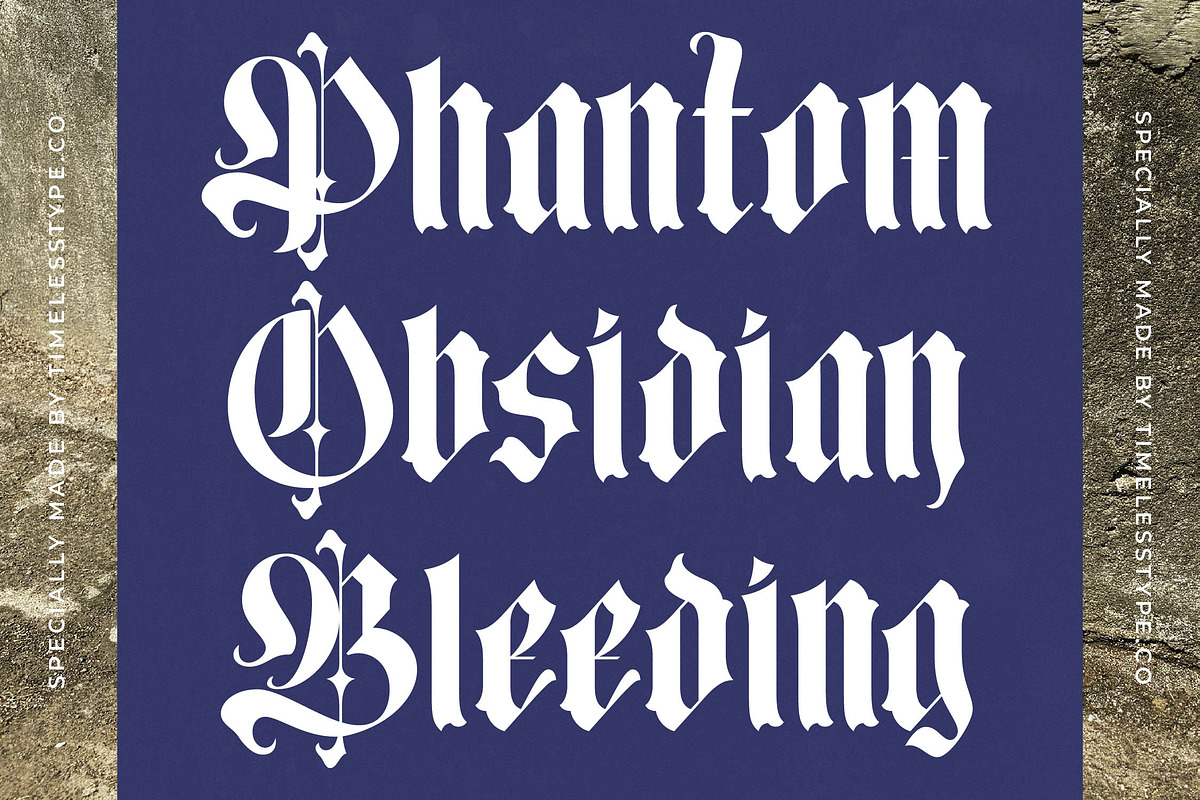 Mooltens Modern Blackletter Font, a Blackletter Font by timelesstype.co (Photo 17 of 20)