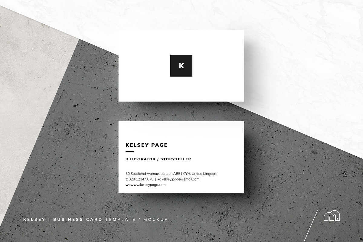 Business Card - Kelsey, a Business Card Template by bilmaw creative (Photo 1 of 10)