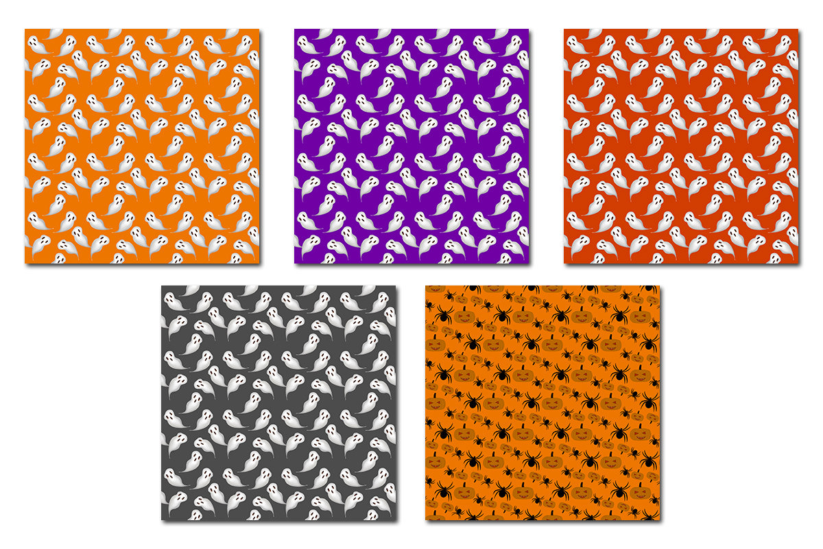 Halloween Seamless Pattern 6, a Pattern Graphic by tchastudio (Photo 4 of 5)