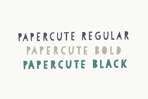 Papercute Font Collection