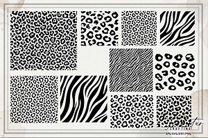 Animal Print Leopard Clipart Bundle, an Object Graphic by FiveStarCrafting