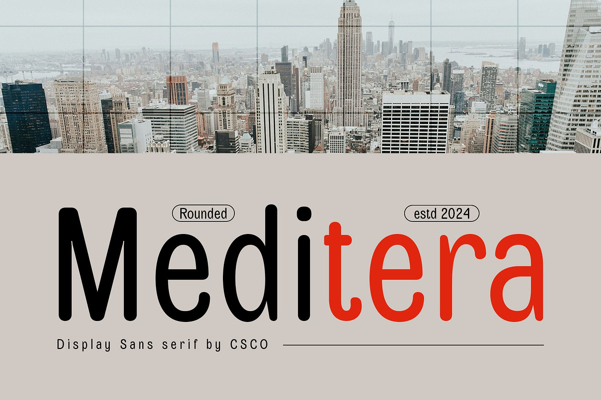 Meditera Rounded, a Sans Serif Font by Craft Supply Co. (Photo 1 of 8)