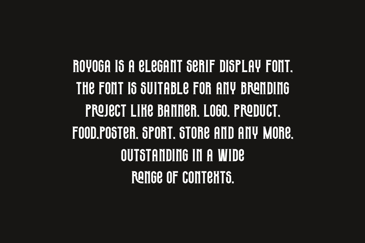 Royoga - Elegant Serif & Yoga Font, a Serif Font by QR Design Studio (Photo 5 of 9)