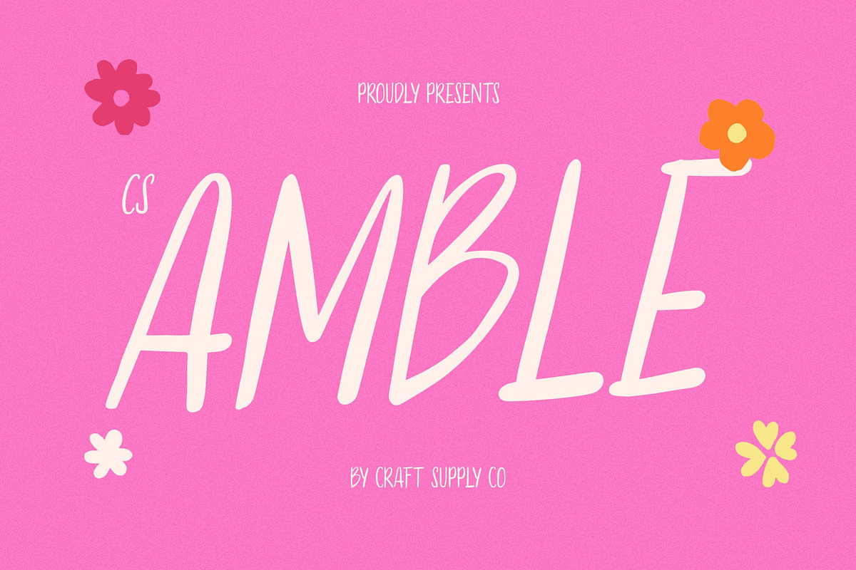 CS Amble – Beauty Handwritten Font, a Handwritten Font by Craft Supply Co. (Photo 1 of 8)