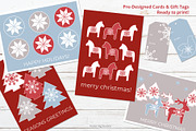 Scandinavian Christmas Graphics Set, a Seasonal Illustration by Porter Fig (Thumbnail 4 of 5)